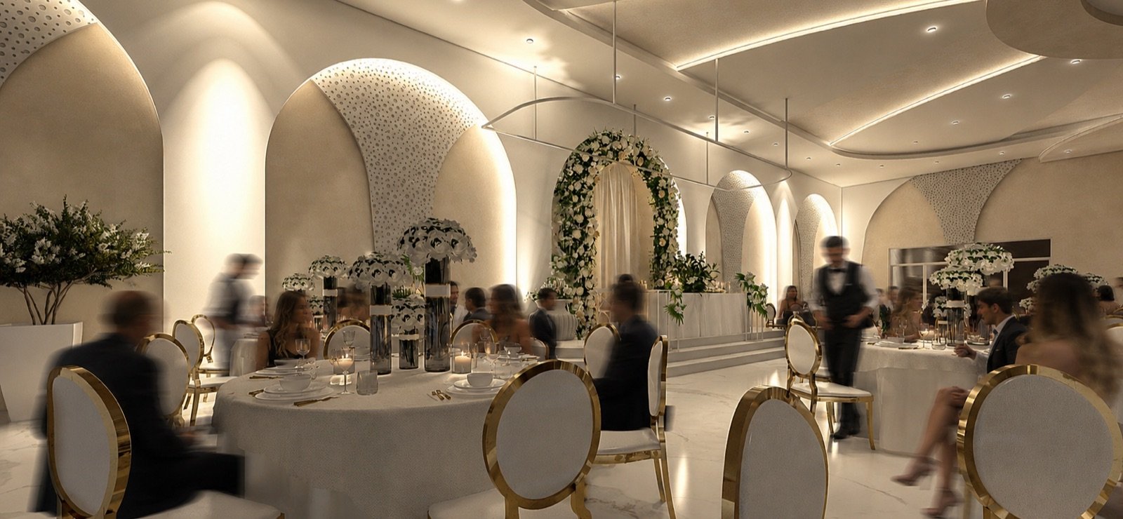 Sala Magnolia postavljena za vjenčanje
